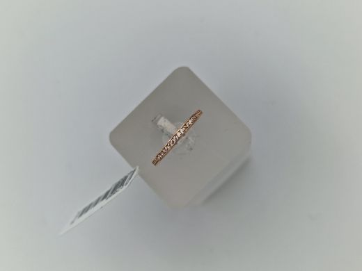 Zelta gredzens ar cirkoniju, 0.81 g, izm. 16