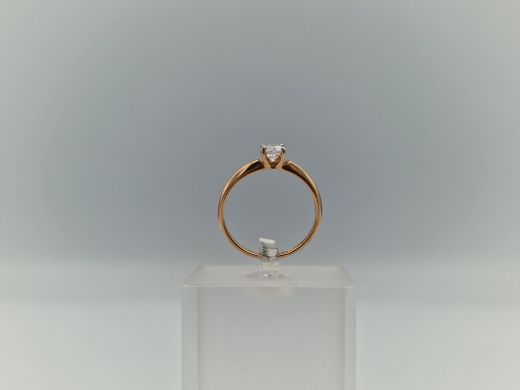 Zelta gredzens ar cirkoniju, 1.63 g, izm. 17.5