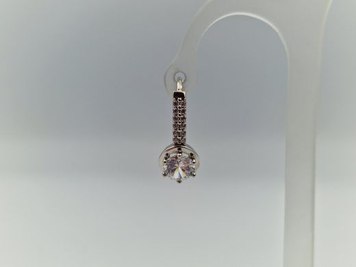 Zelta auskari ar cirkoniju, 3.08 g