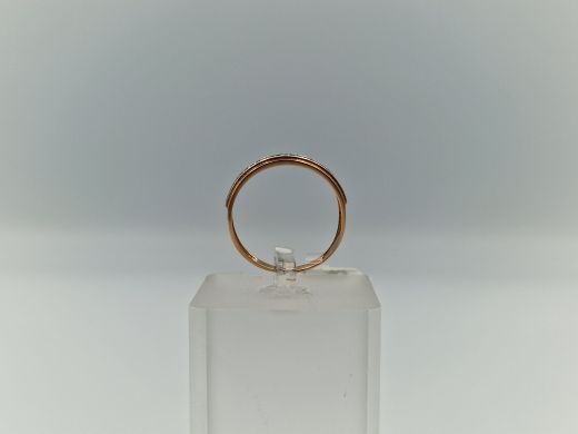 Zelta gredzens ar cirkoniju, 1.58 g, izm. 18