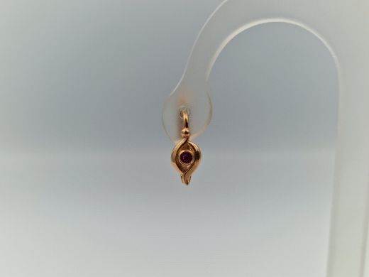 Zelta auskari ar cirkoniju, 2.29 g