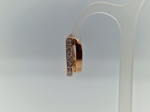 Zelta auskari ar cirkoniju, 2.99 g