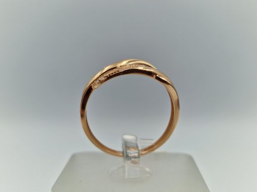 Zelta gredzens ar cirkoniju, 1.93 g, izm. 18.5