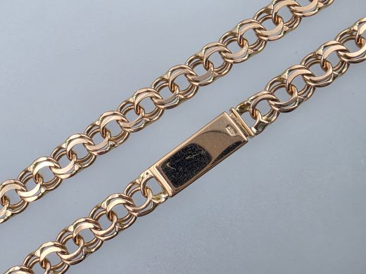 Zelta ķēdīte, 21.76 g, izm. 57 cm