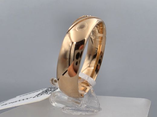Золотое кольцо с бриллиантом, 3.90 г, разм. 17