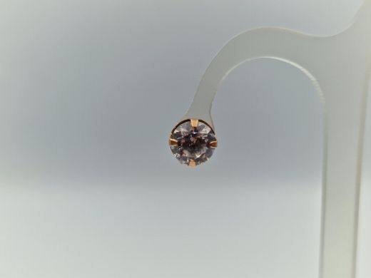 Zelta auskari ar cirkoniju, 1.14 g