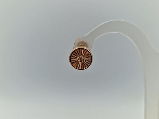 Zelta auskari ar cirkoniju, 2.04 g