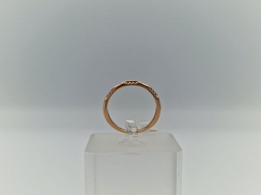 Zelta gredzens ar cirkoniju, 1.71 g, izm. 16.5