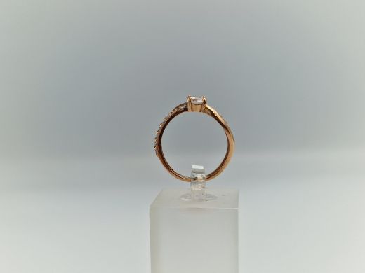 Zelta gredzens ar cirkoniju, 1.75 g, izm. 16