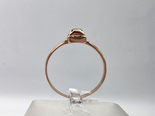 Золотое кольцо с цирконом, 1.62 г, разм. 19