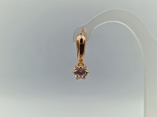 Zelta auskari ar cirkoniju, 1.93 g