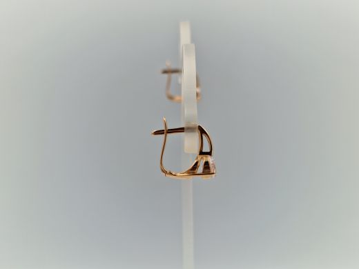 Zelta auskari ar cirkoniju, 2.72 g