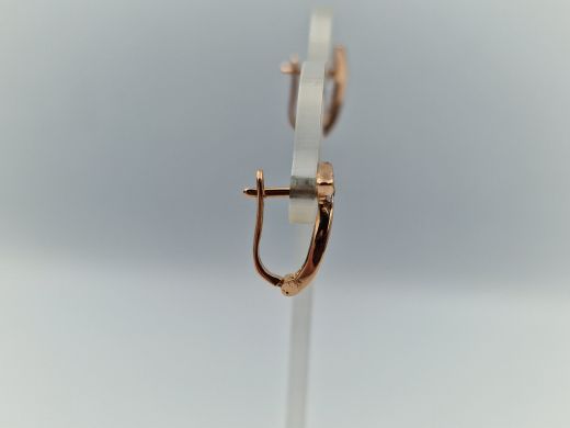 Zelta auskari ar cirkoniju, 2.41 g