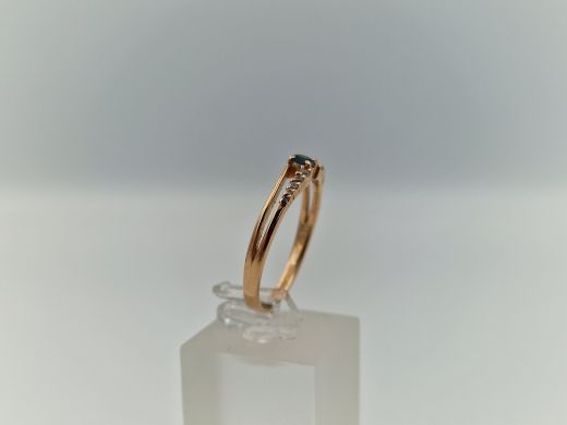 Zelta gredzens ar cirkoniju, 2.25 g, izm. 19