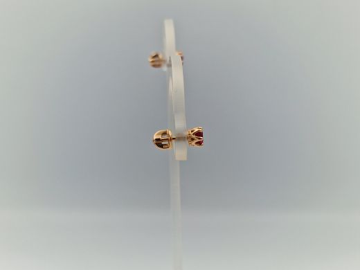 Zelta auskari ar koraļļi, 1.73 g