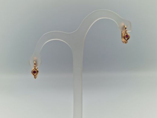 Zelta auskari ar cirkoniju, 2.29 g