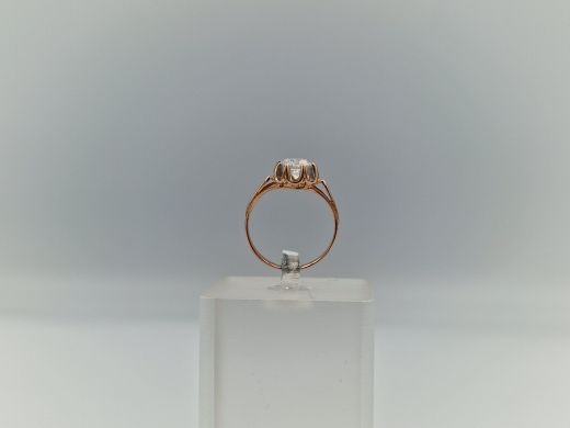 Zelta gredzens ar cirkoniju, 2.04 g, izm. 16.5