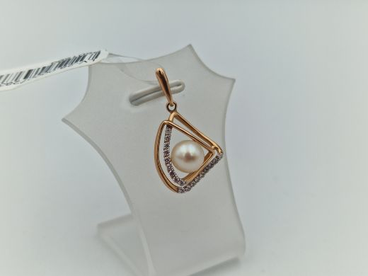 Zelta kulons ar cirkoniju, 1.79 g