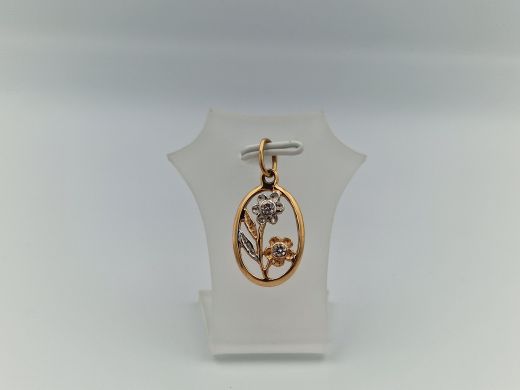 Zelta kulons ar cirkoniju, 1.7 g