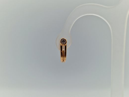 Zelta auskari ar cirkoniju, 2.19 g