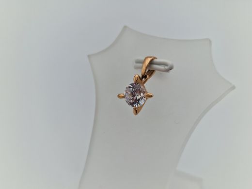 Zelta kulons ar cirkoniju, 0.76 g