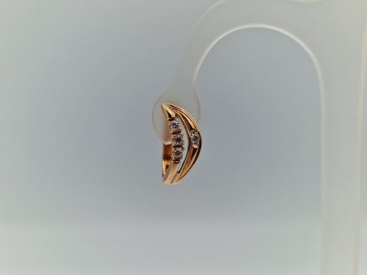 Zelta auskari ar cirkoniju, 2.77 g