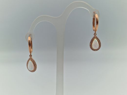 Zelta auskari ar cirkoniju, 1.85 g