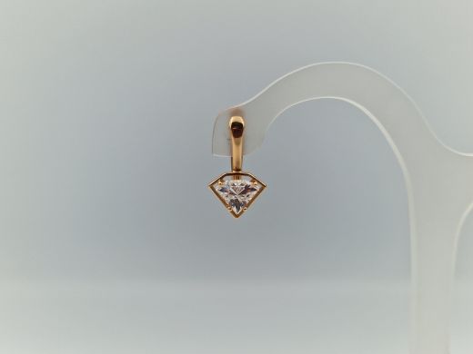 Zelta auskari ar cirkoniju, 2.87 g