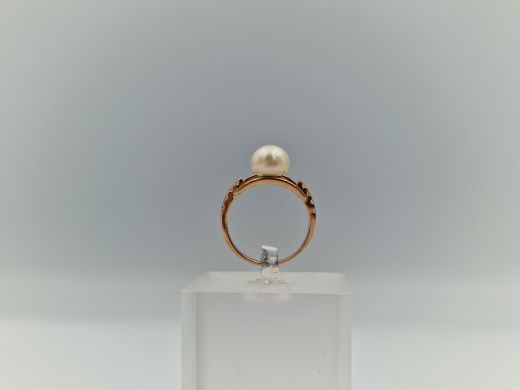 Золотое кольцо с цирконом, 2.32 г, разм. 16.5