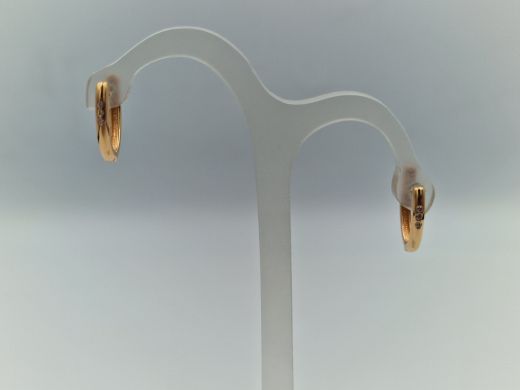 Zelta auskari ar cirkoniju, 1.38 g