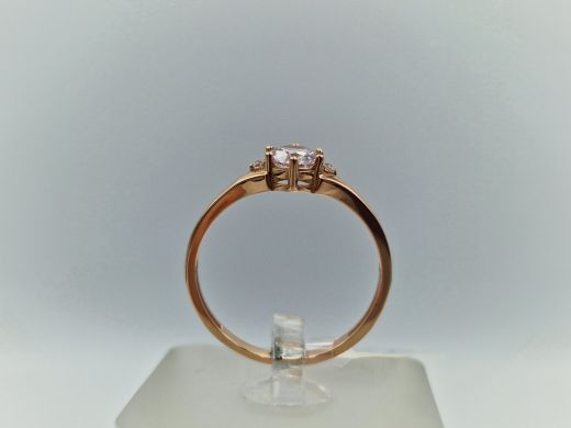 Zelta gredzens ar cirkoniju, 1.88 g, izm. 20