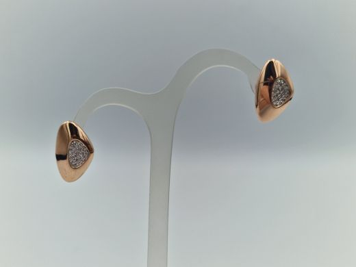 Zelta auskari ar cirkoniju, 1.49 g