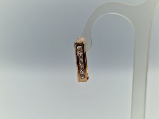 Zelta auskari ar cirkoniju, 1.45 g
