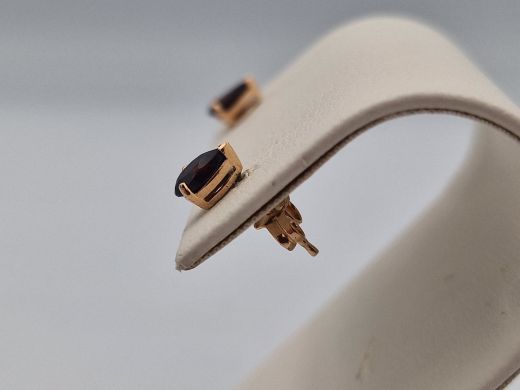 Zelta auskari ar cirkoniju, 0.98 g