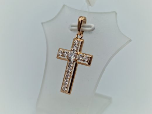 Золотой кулон с цирконом, 1.34 г