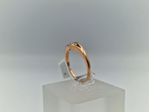 Zelta gredzens ar briljantu, 1.82 g, izm. 15.8