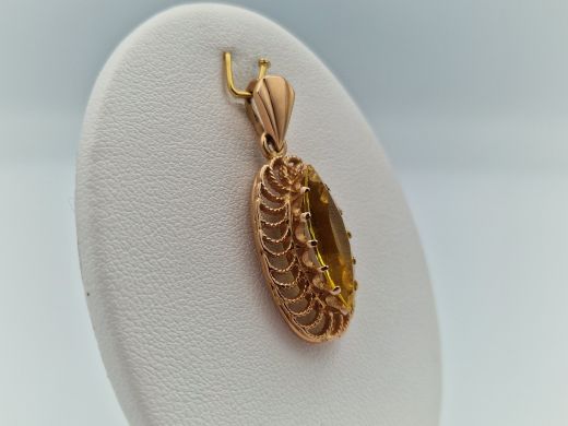 Zelta kulons ar cirkoniju, 5.09 g