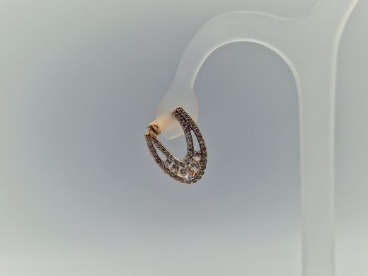 Zelta auskari ar cirkoniju, 3.46 g