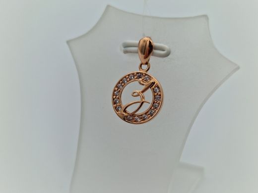 Zelta kulons ar cirkoniju, 0.83 g