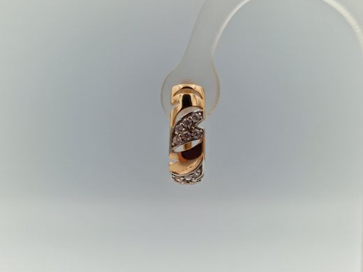 Zelta auskari ar cirkoniju, 2.51 g