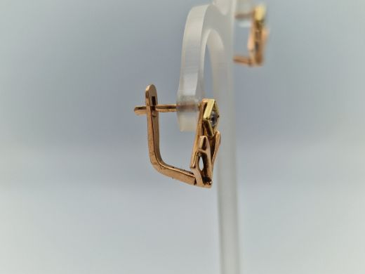 Zelta auskari ar cirkoniju, 2.92 g