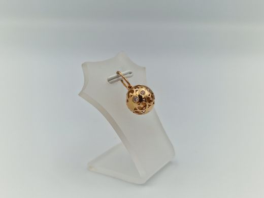 Zelta kulons ar cirkoniju, 1.71 g