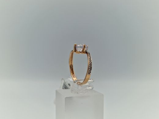 Zelta gredzens ar cirkoniju, 2 g