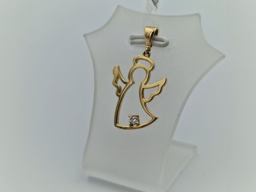 Золотой кулон с цирконом, 1.3 г