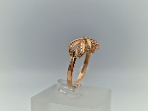 Zelta gredzens ar cirkoniju, 2.65 g, izm. 20