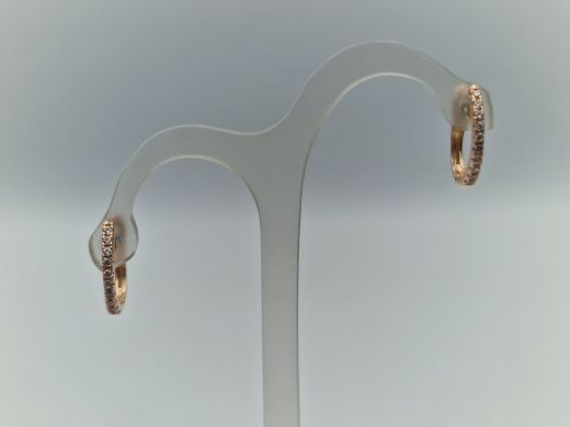 Zelta auskari ar cirkoniju, 1.46 g