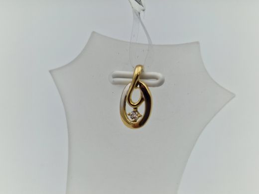 Zelta kulons ar cirkoniju, 0.56 g