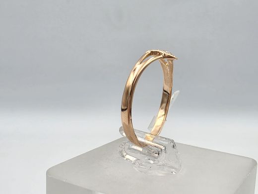 Золотое кольцо с цирконом, 0.94 г, разм. 16