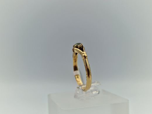 Zelta gredzens ar briljantu, 2.28 g, izm. 17