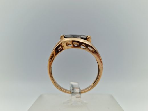 Zelta gredzens ar cirkoniju, 3.86 g, izm. 17